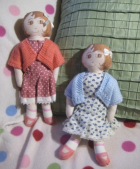 Red and Blue dolls